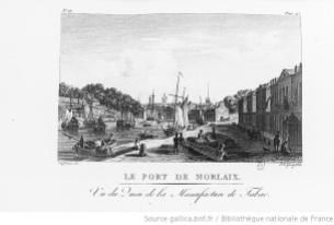 Le port de Morlaix, par Ozanne, fin XVIIIe siècle
