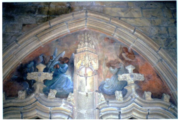 Anges musiciens du porche Sud de l'église Saint-Melaine de Morlaix, Hervé Lozech 1610. Photo Alain Jan.